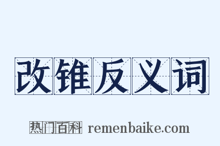 改锥反义词是什么意思的图片